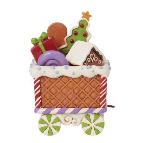 Jim Shore Railway Surprises Gingerbread Train Car Christmas Figurine Extra Image 2